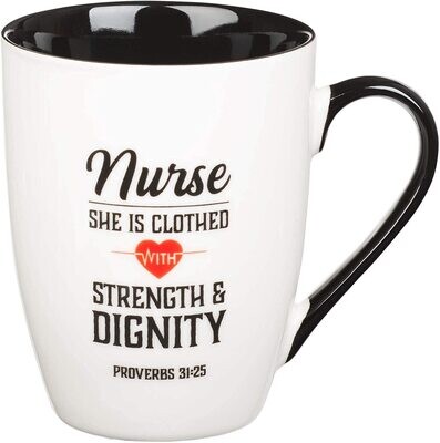 Mug Ceramic Nurse Strength & Dignity