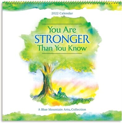 2022 Calendar"You are Stronger Than You Know" 12 x 12 in. 12-Month Hanging Wall Calendar