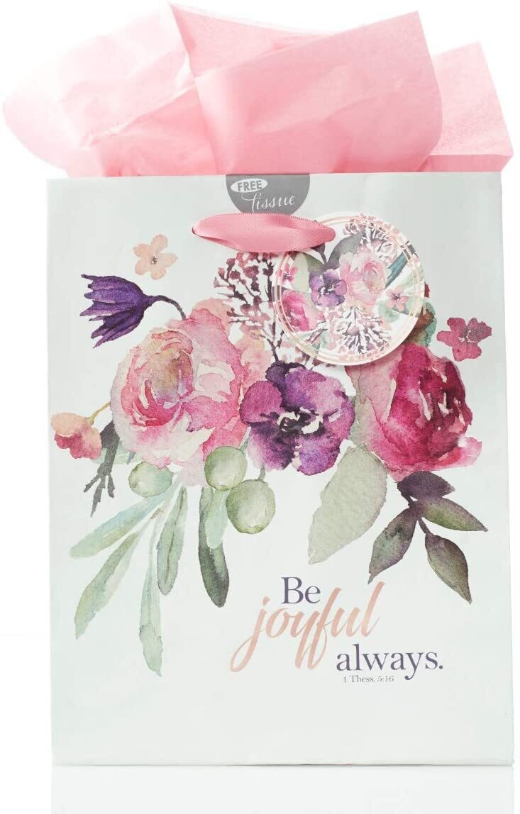 Gift Bag Medium Be Joyful Always
