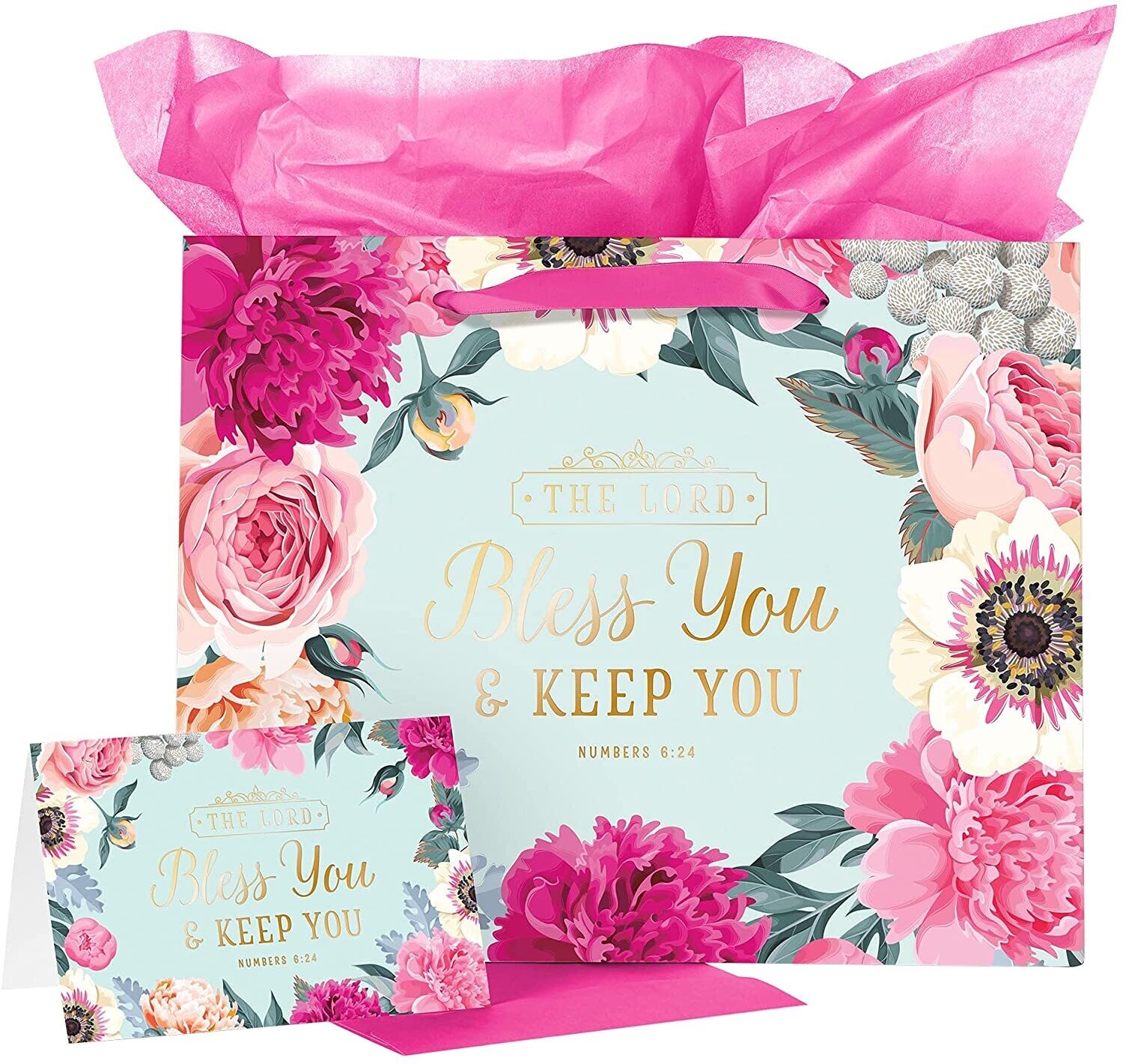 Gift Bag with Card Large Landscape Lord Bless You Numbers 6:24