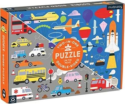 On the Move 100 Piece Double-Sided Puzzle