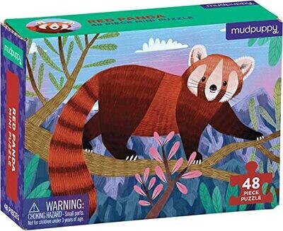 Red Panda Mini Puzzle, 48 Pieces, 8” x 5.75”