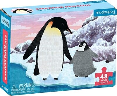 Emperor Penguin Mini Puzzle, 48 Pieces, 8” x 5.75”
