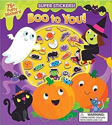 Halloween Super Puffy Stickers! Boo to You! (Paperback) – Sticker Book, 
by Maggie Fischer