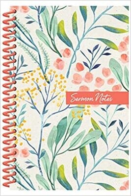 Sermon Notes Journal [Floral] Spiral-bound
