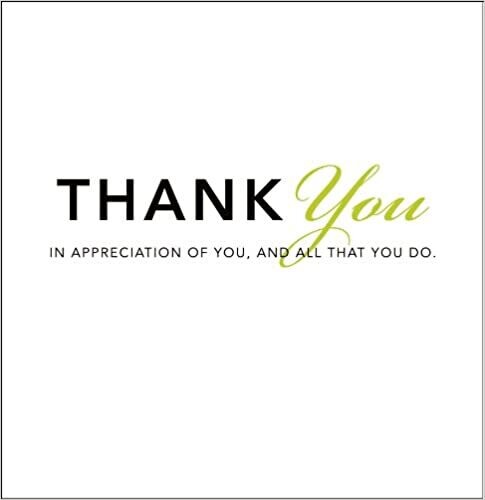 Thank You: In Appreciation of You, and All That You Do (Gift of Inspiration) Hardcover – by Dan Zadra (USED)