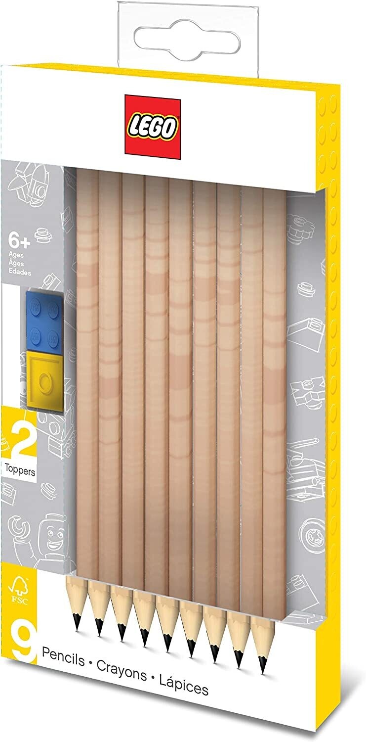 LEGO Stationery 9 Pack Graphite Pencil