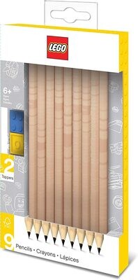 LEGO Stationery 9 Pack Graphite Pencil