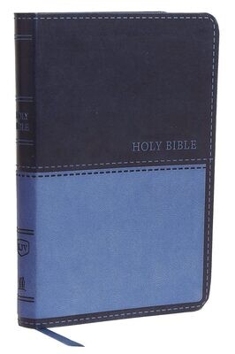 KJV, Value Thinline Bible, Compact, Leathersoft, Blue, Red Letter, Comfort Print: Holy Bible, King James Version Imitation Leather