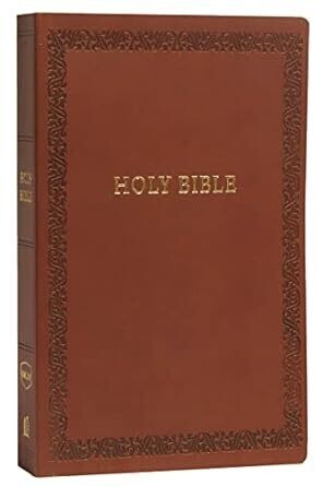 NKJV, Holy Bible, Soft Touch Edition, Leathersoft, Brown, Comfort Print: Holy Bible, New King James Version Imitation Leather
