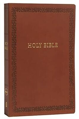 NKJV, Holy Bible, Soft Touch Edition, Leathersoft, Brown, Comfort Print: Holy Bible, New King James Version Imitation Leather