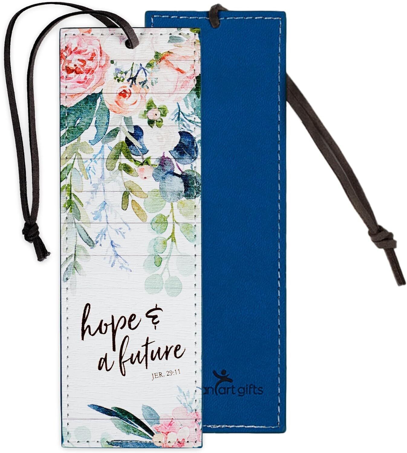 Faux Leather Bookmark Hope and A Future Jeremiah 29:11