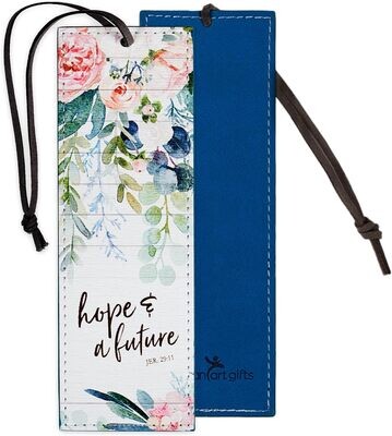 Faux Leather Bookmark Hope and A Future Jeremiah 29:11