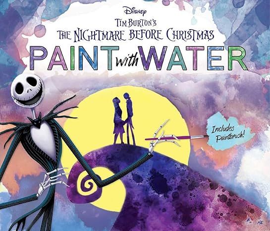Disney Tim Burton&#39;s The Nightmare Before Christmas Paint with Water Paperback