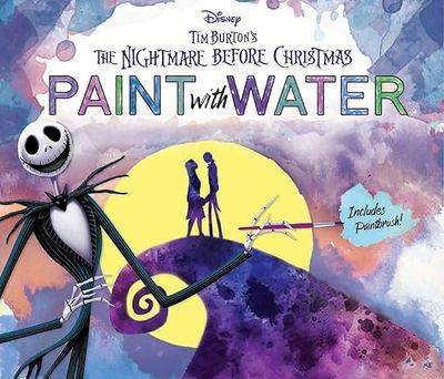 Disney Tim Burton&#39;s The Nightmare Before Christmas Paint with Water Paperback