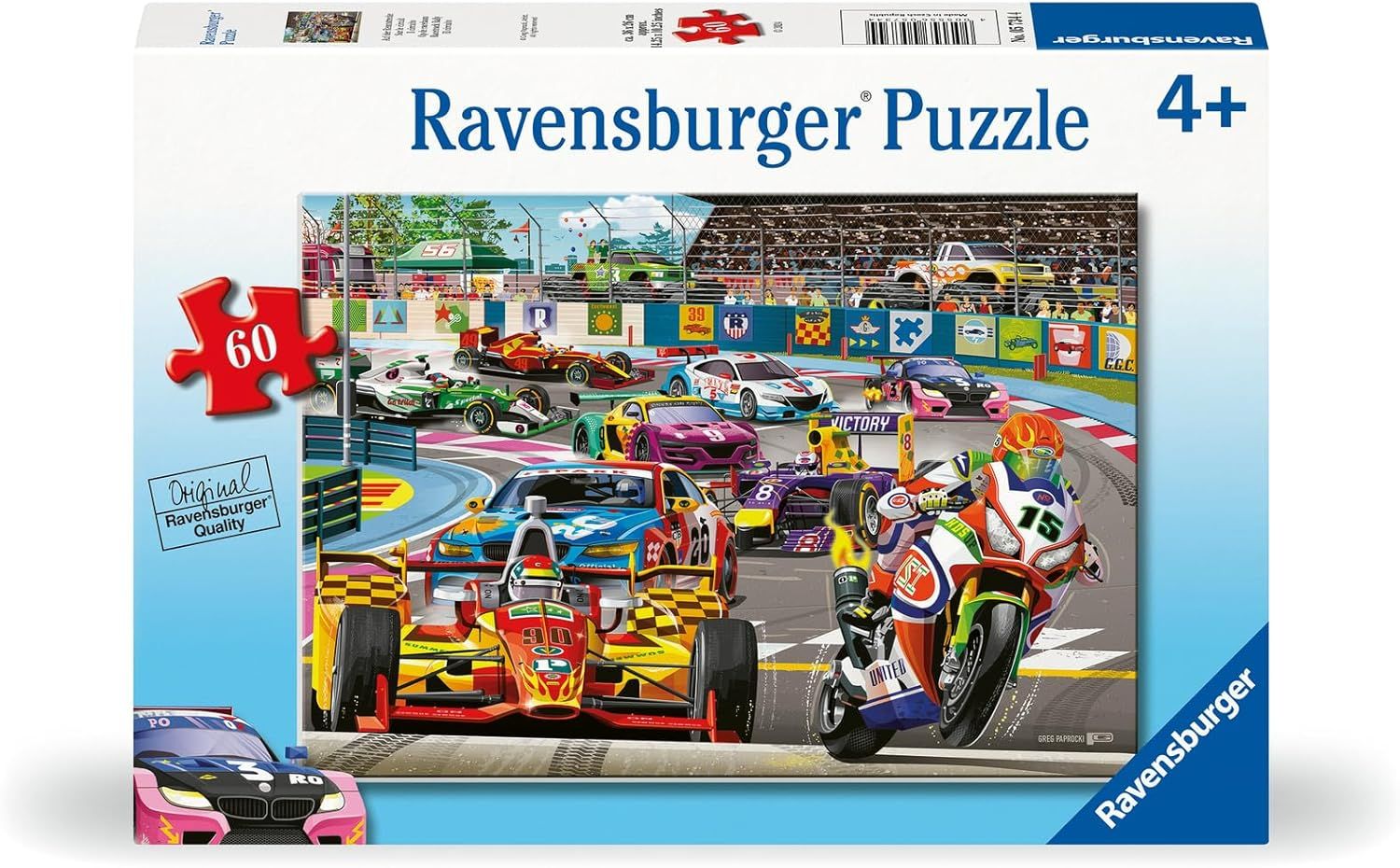 Ravensburger Racetrack Rally 60 Piece Jigsaw Puzzle for Kids