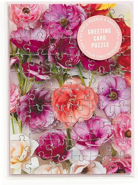 Ranunculus Greeting Card Puzzle