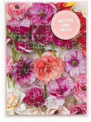 Ranunculus Greeting Card Puzzle