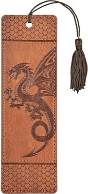 Dragon Artisan Bookmark Leather Bound