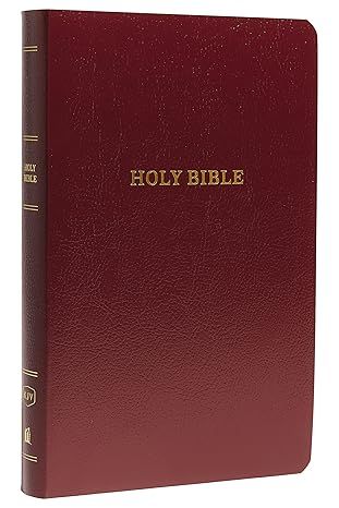 KJV Holy Bible: Gift and Award, Burgundy Leather-Look, Red Letter, Comfort Print: King James Version