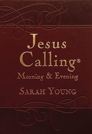 Jesus Calling Morning and Evening, Brown Leathersoft Hardcover (A 365-Day Devotional) Imitation Leather – by Sarah Young