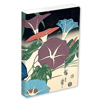 Journal Morning Glories &amp; Cricket, Hiroshige Lined Paperback: Blank Lined 144 Page A5 Notebook (JRNL) Paperback