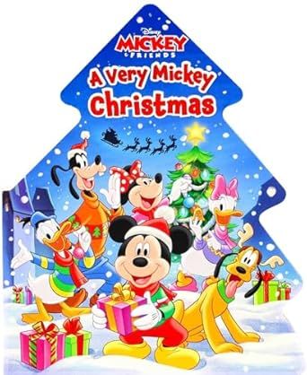 Disney Mickey &amp; Friends: A Very Mickey Christmas (Shaped Board Books) Board book – by Dienesa Le