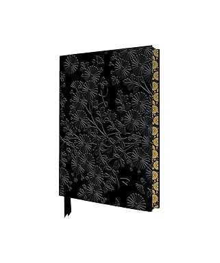 Uematsu Hobi: Box Decorated with Chrysanthemums Artisan Art Pocket Notebook (Leather Bound)