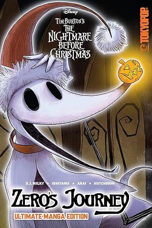 Disney Tim Burton&#39;s The Nightmare Before Christmas: Zero&#39;s Journey (Ultimate Manga Edition with Sprayed Edges) Paperback – by D.J. Milky (Author), Kei Ishiyama (Illustrator), Dan Conner (Illustrator)
