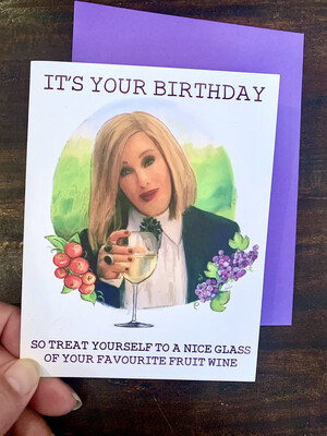 Fruit Wine Birthday Card