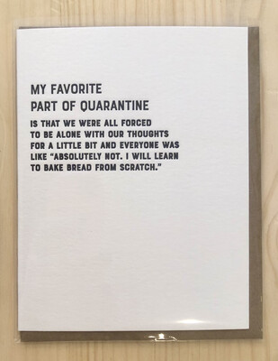Favorite Part of Quarantine Card