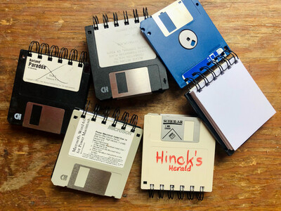 Recycled Floppy Disc Notepads