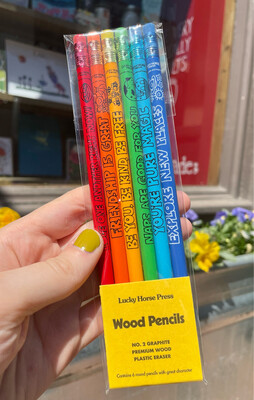 Friendly Reminder Wooden Pencils