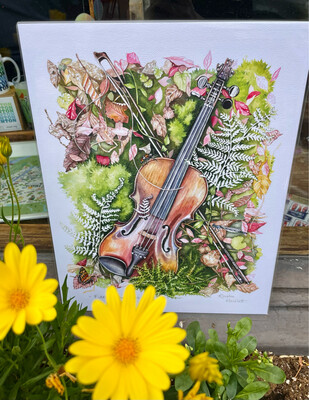 Fiddle in the Ferns Print