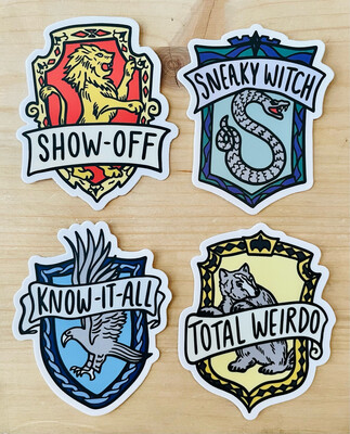 Wizard Crest Stickers (You've Got Options!)