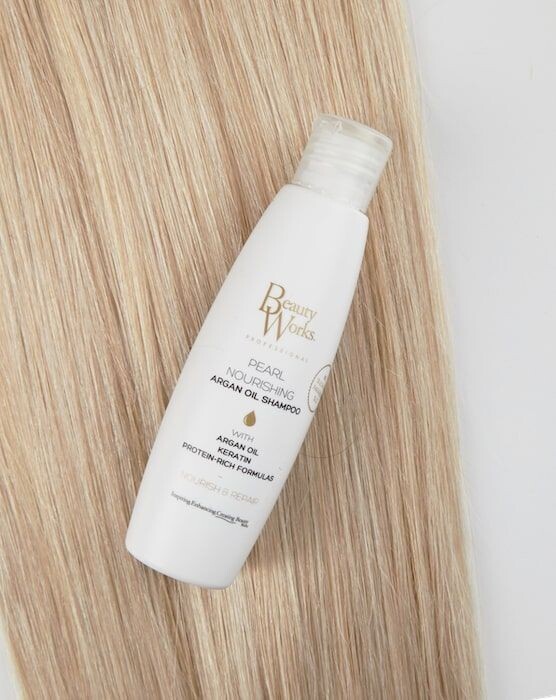 BEAUTY WORKS PEARL NOURISHING ARGAN OIL SHAMPOO (SULFATE FREE) 50ML