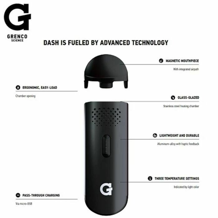 G PEN DASH - PORTABLE DRY HERB VAPORIZER