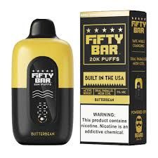 5% FIFTY BAR 20K PUFFS BUTTERBEAN
