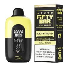 5% FIFTY BAR 20K PUFFS VANILLA CUSTARD