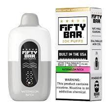 5% FIFTY BAR 20K PUFFS WATERMELON PATCH