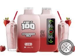 KEEP IT 100 20K 2% DISPOSABLE STRAWBERRY MILK