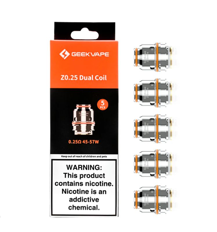 GEEK VAPE Z COILS 5 PACK Z 0.25 OHM