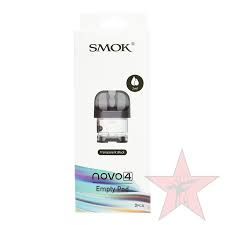 SMOK NOVO 4 NO COIL 3/PACK EMPTY POD (BLACK)