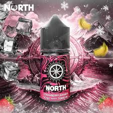 NORTH SALT E-LIQUID 30ML STRAWBERRY BANANA 30MG