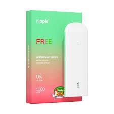 RIPPLE PLUS 0% NICOTINE 1000 PUFFS FREE