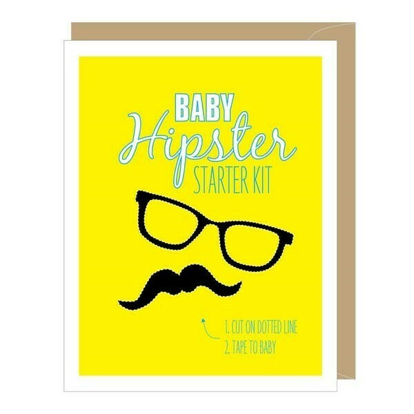 Hipster Baby Card