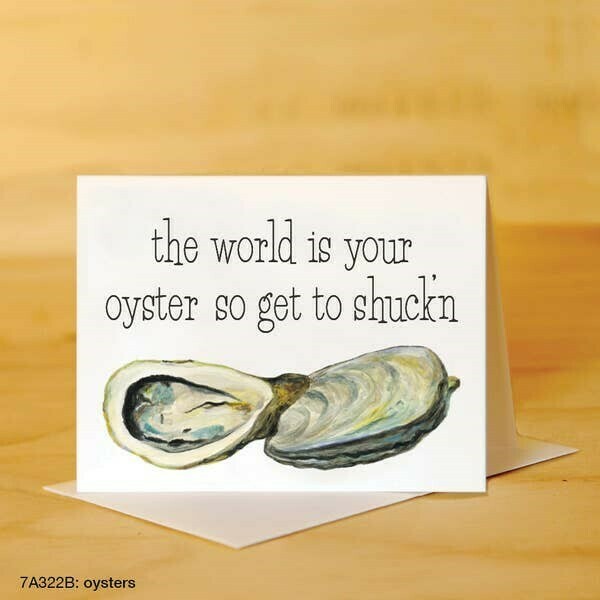Oysters Congratulations Card
