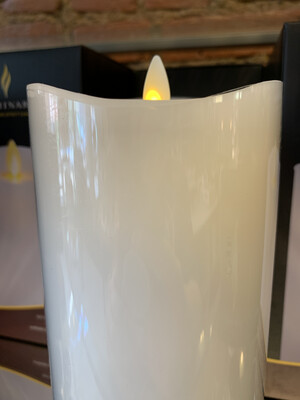 Luminara Real-Flame Effect Candle: 3”x6.5”