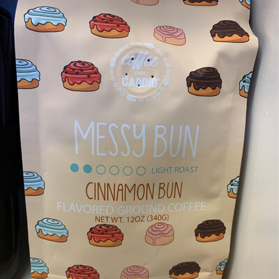 Messy Bun: Cinnamon Bun 12oz Ground Coffee
