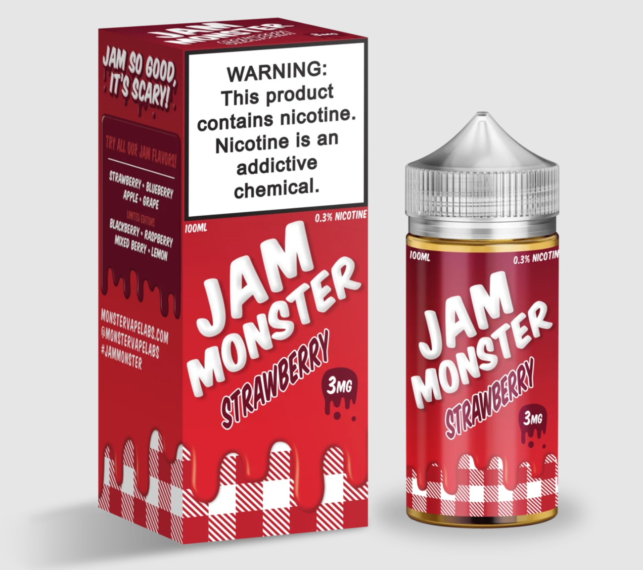 Jam Monster Strawberry 3mg 100ml